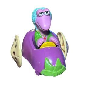Vintage Fraggle Rock Purple Toy Car with Character